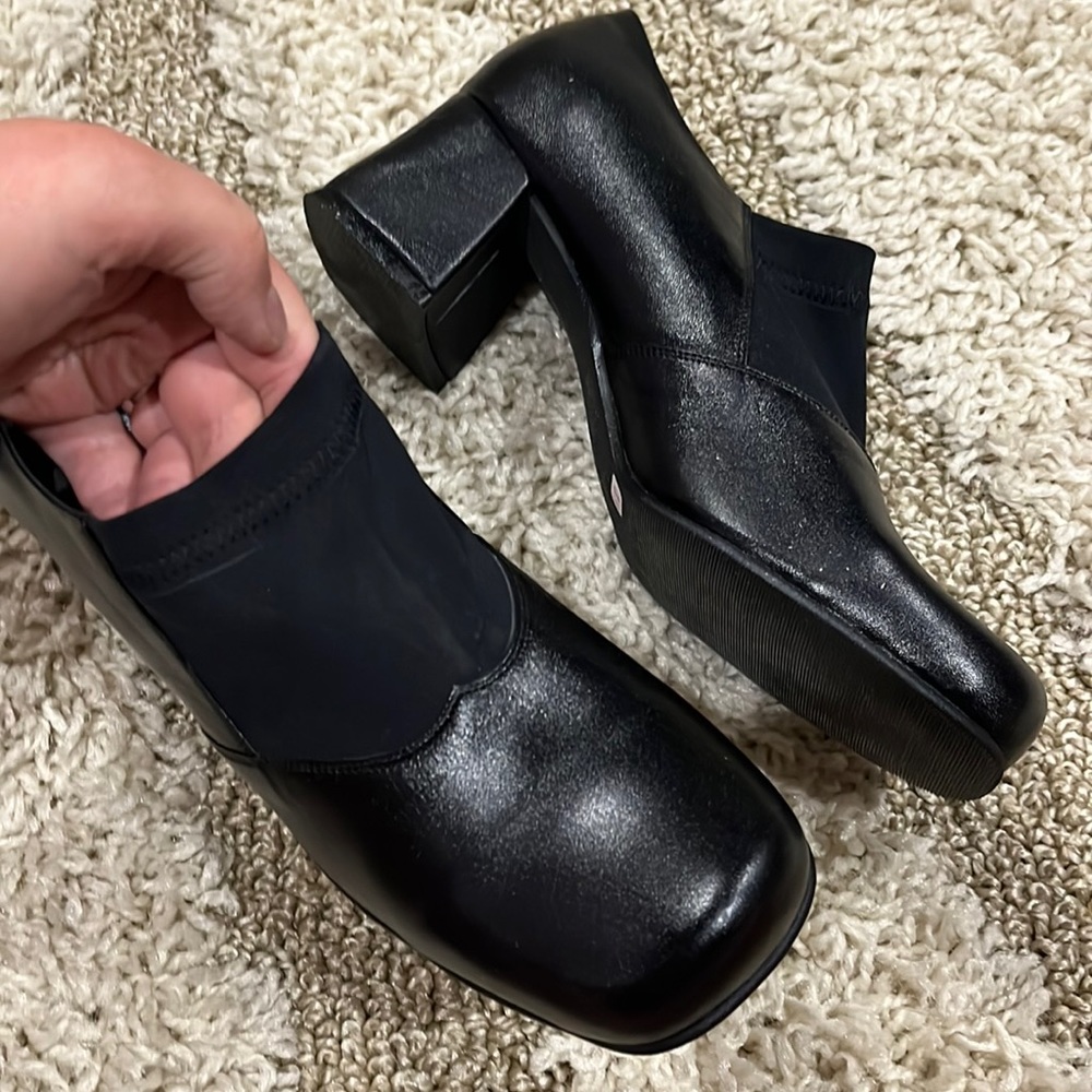 Brand new Leather Covered heels